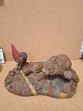 Tom Clark Gnome THE RACE Sculpture #44 Tortoise Hare Turtle Rabbit Tim Wolfe picture