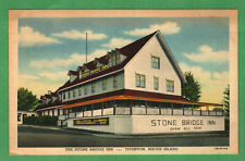 Postcard Stone Bridge Inn Tiverton Rhode Island RI picture