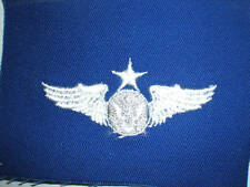 USAF SENIOR ENLISTED AIRCREW WINGS -COLOR ON BLUE TWILL picture