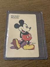 1935 WHITMAN WALT DISNEY PRODUCTIONS 🎥 MICKEY MOUSE CARD GAME PLAYING CARD picture