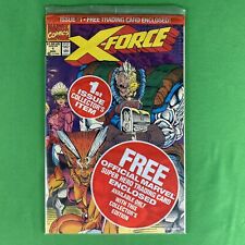 X-Force #1 NM 1991 Marvel Reverse UPC Variant Sunspot Gideon Card Sealed Polybag picture