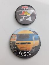 British Rail Trains Vintage Pin Badges HST Rail Riders picture
