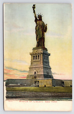 c1907~New York City NY~Statue of Liberty~Copper Statue~Historic Antique Postcard picture