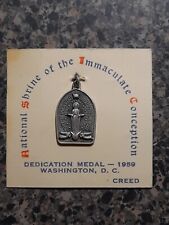 Vintage Dedication Shrine Immaculate Conception Washington DC Creed Medal  picture