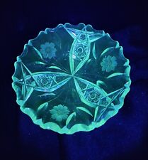 Vintage Cut Crystal Bowl (UV Reactive) picture