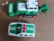 Hess 2013 Toy Tractor With Backhoe  Scoop Working Lights + 2012 Vehicle TESTED  picture