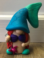 Handmade ARIEL Little Mermaid Gnome - Polymer clay - Disney Decor picture