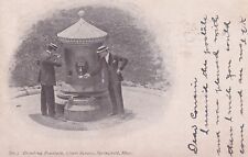 Postcard MA Springfield Massachusetts Drinking Fountain Court Square c.1906 H3 picture