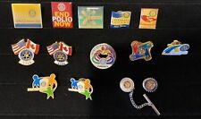 LOT OF 14 ROTARY INTERNATIONAL PINS AND TIE TACK  picture