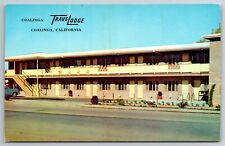 Vintage Postcard CA Coalinga Travel Lodge Trave Roadside chrome picture