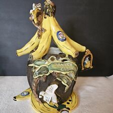BANANA CABANA Blue Sky Clayworks by Heather Goldminc Retired Piece 2000 Complete picture
