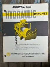 Original Vintage Midwestern Hydraulic Winches Flyer Tulsa OK picture