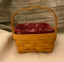 Longaberger  Vintage 1990 Large Berry Basket w/Swinging Handle picture