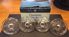Vtg Set of 4 Williams Sonoma Christmas Glass Cookie Stamps 2.5