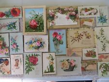 Antique Victorian Advertising Trade Cards-PRETTIES-Masculine-65 pieces picture