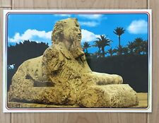 Vintage 1950’s Giza Sphinx Of Sakkara Egypt Postcard Printed In Egypt Pharaoh picture