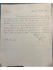 Henry Clay 1839 Autograph Letter Signed as Senator -The Day WH Harrison Beat Him picture