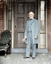 Confederate General Robert E Lee colorized 8