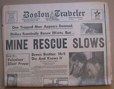 Aug 21, 1963 Boston Traveler Newspaper - Sheppton Mine Disaster, Nancy Sinatra picture