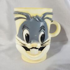 Vintage Bugs Bunny Plastic Mug, F & F Mold & Die, 1977, Warner Bros. picture
