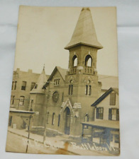 RPPC Brattleboro Vermont Elliot Street Methodist Episcopal Church Photo Postcard picture