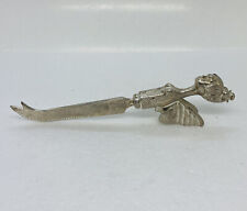 Very Rare Fairy Winged Angel Pewter Butter Knife 6.5” Unique Art Decor 1 picture