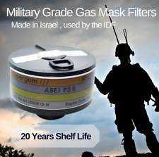 Israeli Gas Mask Filter 40mm NATO - Made in Israel - Expiration 01/2044 picture