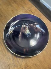 Danbury Mint Susie Morton Collector Plate Horses NOBLE AND FREE picture