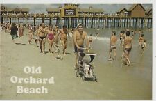 Old Orchard Beach, ME, Beach View Postcard picture