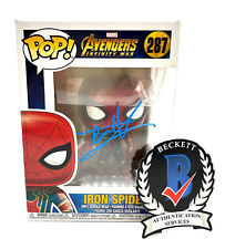 TOM HOLLAND SIGNED AUTOGRAPH  FUNKO POP 287 SPIDER-MAN BECKETT BAS picture