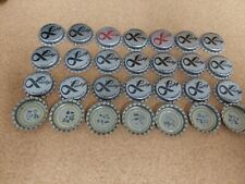 28 VTG LUCKY LAGER Beer Brand Bottle Puzzle Caps  picture