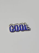 COOL Lapel Pin Purple Letters With Snow  picture