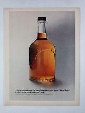 1970s CHIVAS REGAL Bare Scotch Whiskey Bottle Plain Colorful Vtg Poster Print Ad picture