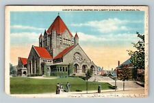 Pittsburgh PA-Pennsylvania Christ's Chapel, c1922 Vintage Souvenir Postcard picture