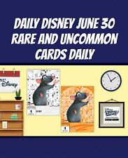 Topps Disney Collect  JUNE DAILY DISNEY RARE AND UC  Presale 60 Card digital picture
