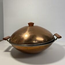 vintage copper wok made in Korea picture