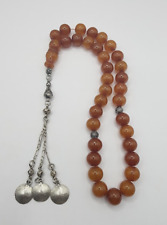 Antique Rosary German Fatoran Miscky Baltic Islamic 33 Prayer Beads Original picture