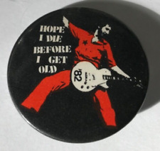 Vintage 1982 PETE TOWNSHEND button THE WHO band promo pin 1.75” badge picture