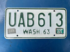1963-1964 WASHINGTON License Plate - WA #UAB-613 picture