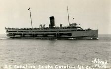 c1940's S.S. Santa Catalina Island Ship California CA RPPC Photo Postcard picture