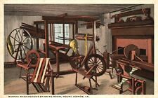 Vintage Postcard 1920's Martha Washington's Spinning Room Mt. Vernon Virginia VA picture