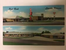 Post Rock Motel Lincoln Kansas Vintage Postcard picture