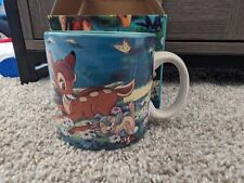 Disney Bambi and Friends Coffee Cup Mug All Over Print 90s VINTAGE 3.75