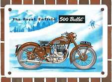 METAL SIGN - 1954 Royal Enfield 500 Bullet - 10x14 Inches picture