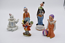 Lot of 5 Clown Figurines Vintage picture