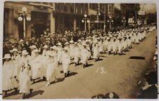 Hagerstown Md c1919 RPPC Parade High School Girls W. Washington St Postcard E1 picture