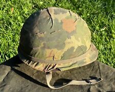 Rare Vietnam War US M1 Infantry Helmet With Mitchell Cover Military USMC ARMY picture