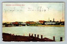 Saginaw MI-Michigan, Birds Eye View c1910 Vintage Souvenir Postcard picture