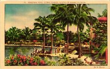 Vintage Postcard- Venetian Pool, Coral Gables, South of Miami, FL. Early 1900s picture