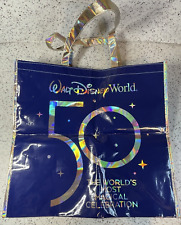 Disney Parks 50th Anniversary Walt Disney World Reusable Large Shopping Tote Bag picture